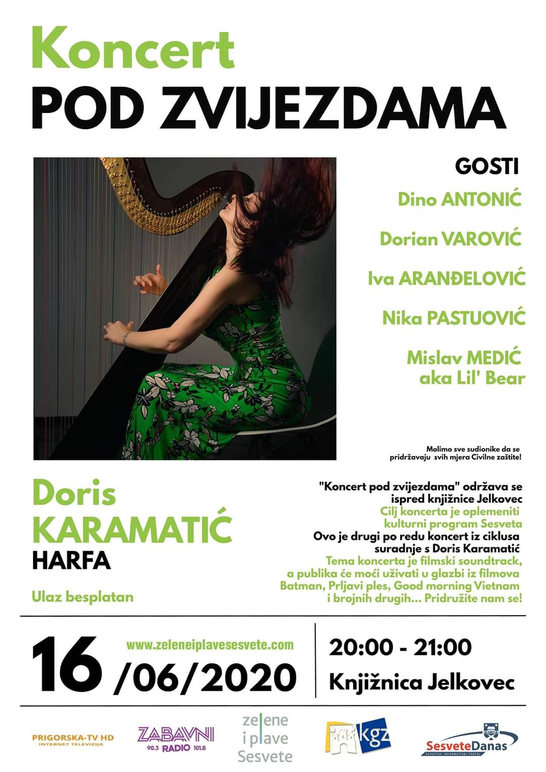 Koncert pod zvijezdama - plakat